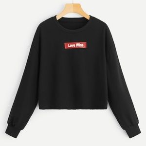 Letter print sweatshirt